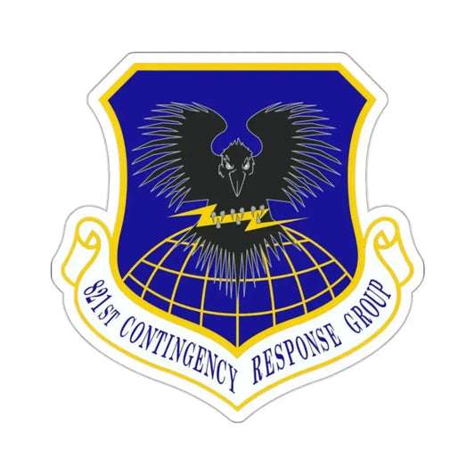 821 Contingency Response Group AMC (U.S. Air Force) STICKER Vinyl Kiss-Cut Decal 2 Inch White - The Sticker Space