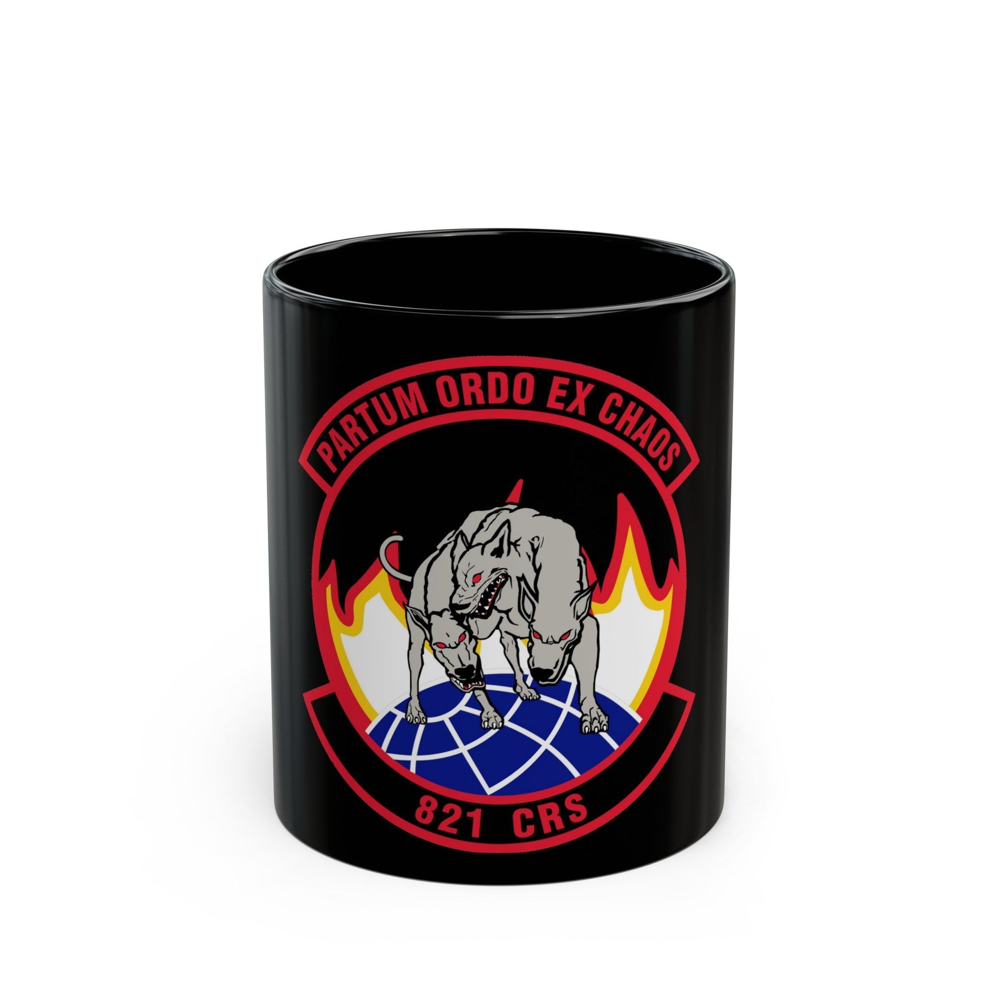 821 Contingency Response Sq AMC (U.S. Air Force) Black Coffee Mug-11oz-The Sticker Space