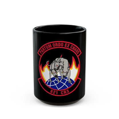 821 Contingency Response Sq AMC (U.S. Air Force) Black Coffee Mug-15oz-The Sticker Space