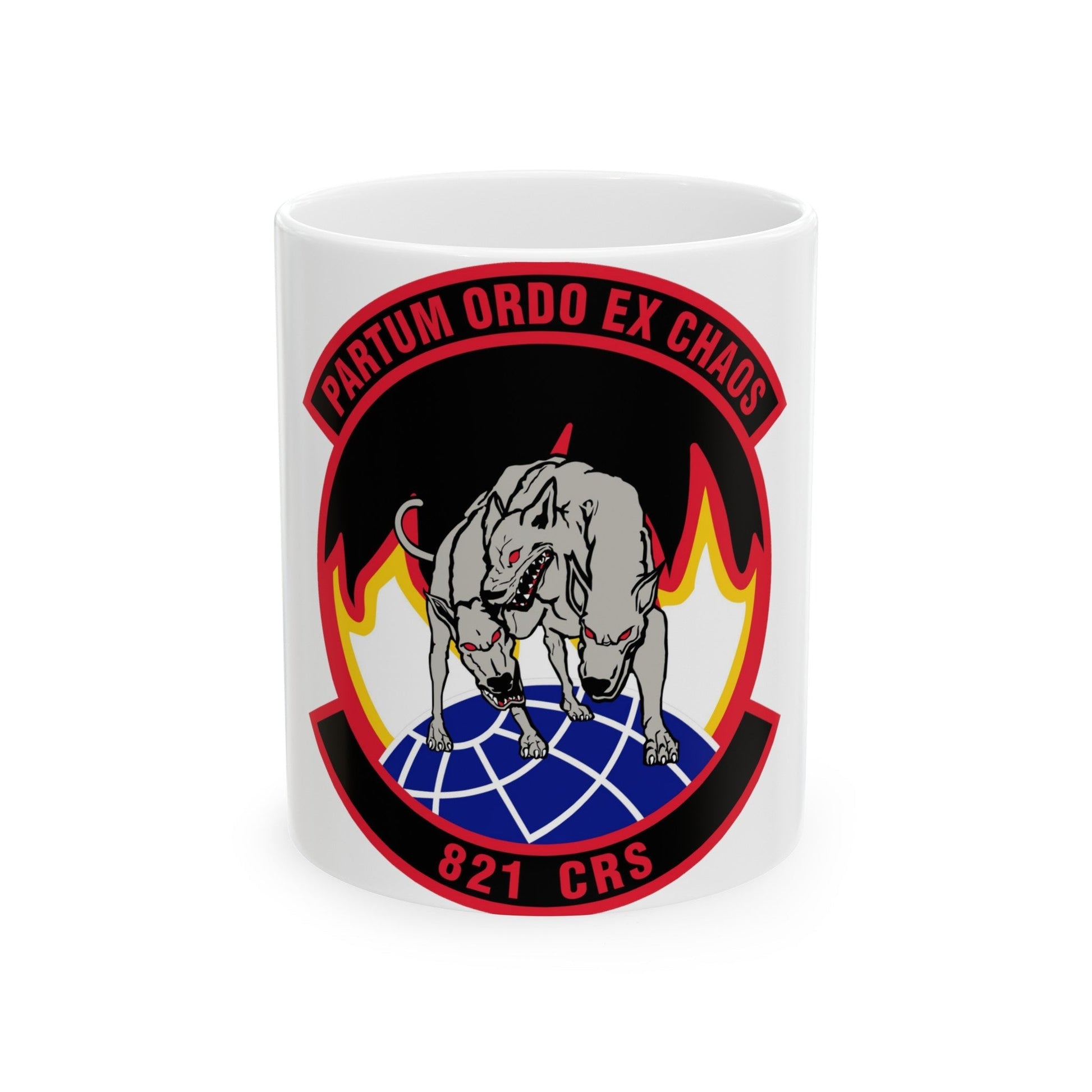 821 Contingency Response Sq AMC (U.S. Air Force) White Coffee Mug-11oz-The Sticker Space