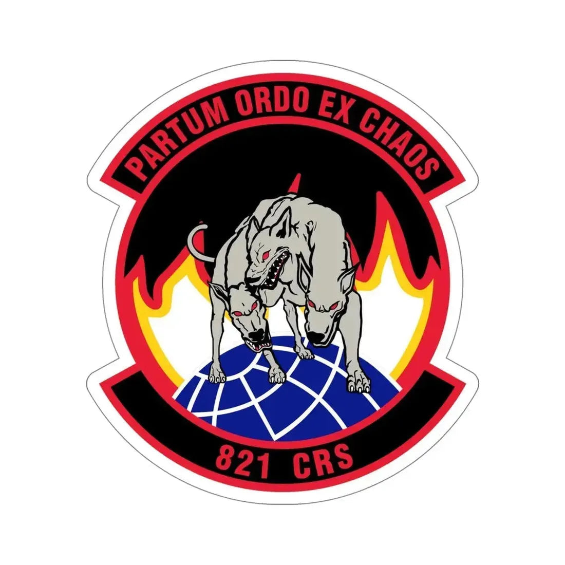 821 Contingency Response Sq AMC (U.S. Air Force) STICKER Vinyl Die-Cut Decal 5 Inch - The Sticker Space