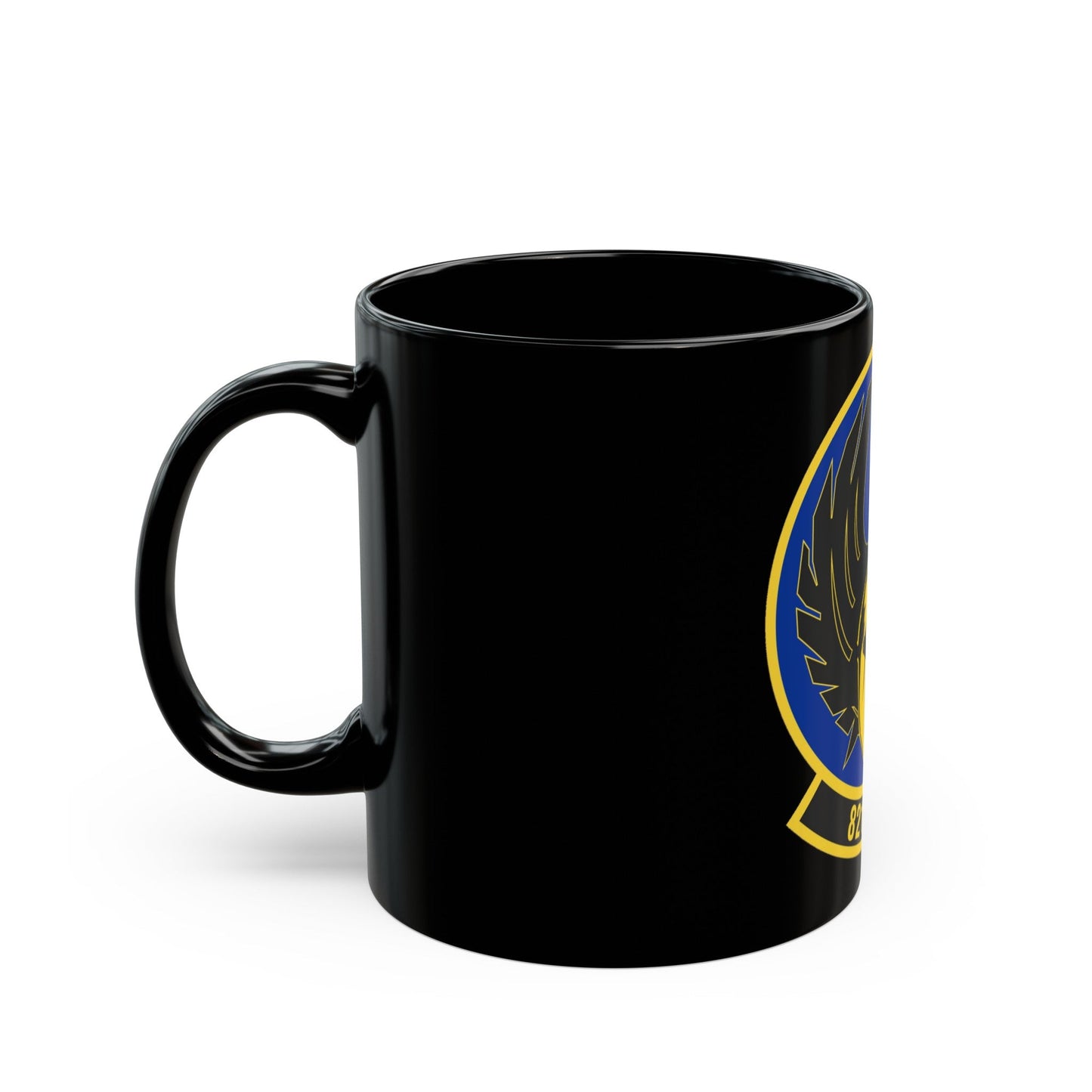 821 Contingency Response Support Sq AMC (U.S. Air Force) Black Coffee Mug-The Sticker Space