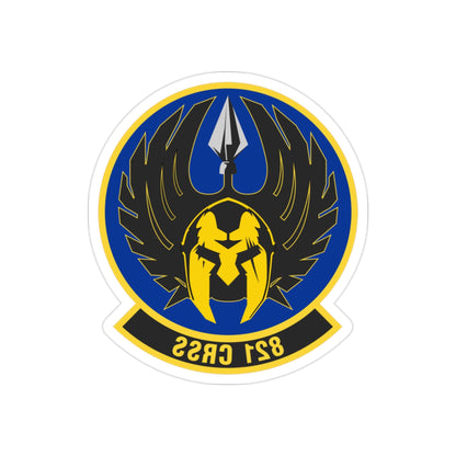 821 Contingency Response Support Sq AMC (U.S. Air Force) REVERSE PRINT Transparent STICKER-2 Inch-The Sticker Space