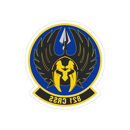 821 Contingency Response Support Sq AMC (U.S. Air Force) REVERSE PRINT Transparent STICKER-3 Inch-The Sticker Space