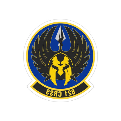 821 Contingency Response Support Sq AMC (U.S. Air Force) REVERSE PRINT Transparent STICKER-5 Inch-The Sticker Space