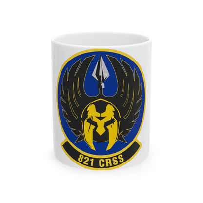 821 Contingency Response Support Sq AMC (U.S. Air Force) White Coffee Mug-11oz-The Sticker Space