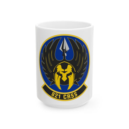 821 Contingency Response Support Sq AMC (U.S. Air Force) White Coffee Mug-15oz-The Sticker Space