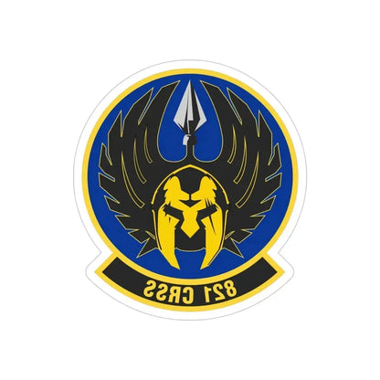 821 Contingency Response Support Sq AMC (U.S. Air Force) REVERSE PRINT Transparent Die-Cut STICKER - The Sticker Space