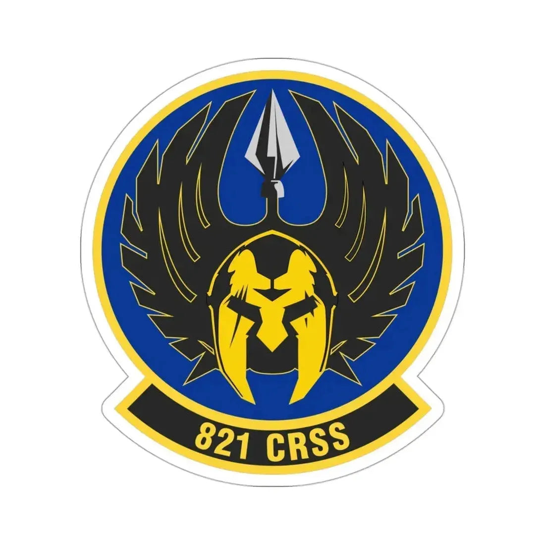 821 Contingency Response Support Sq AMC (U.S. Air Force) STICKER Vinyl Die-Cut Decal 3 Inch - The Sticker Space