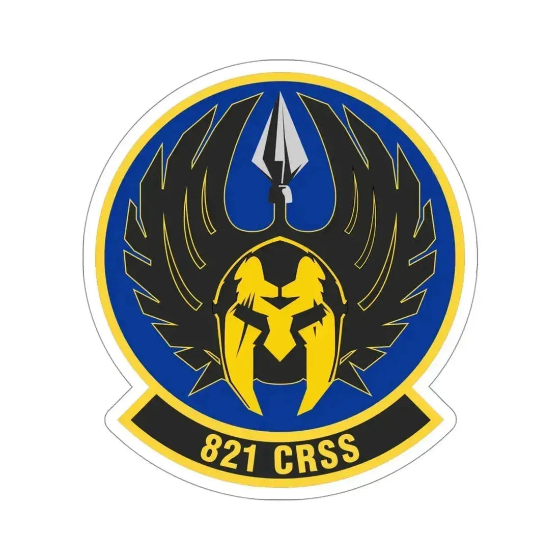 821 Contingency Response Support Sq AMC (U.S. Air Force) STICKER Vinyl Die-Cut Decal 4 Inch - The Sticker Space