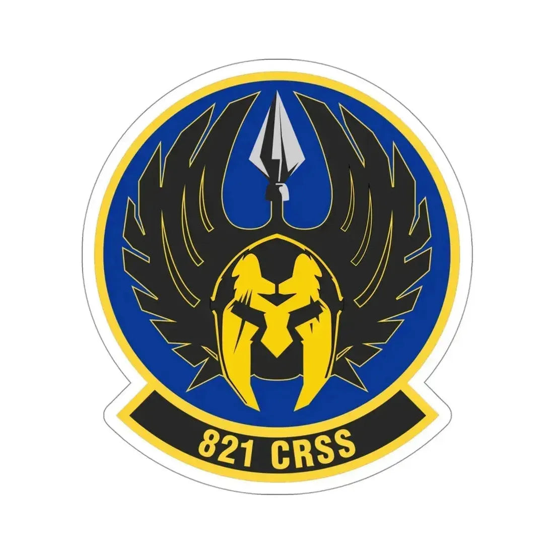 821 Contingency Response Support Sq AMC (U.S. Air Force) STICKER Vinyl Die-Cut Decal 4 Inch - The Sticker Space