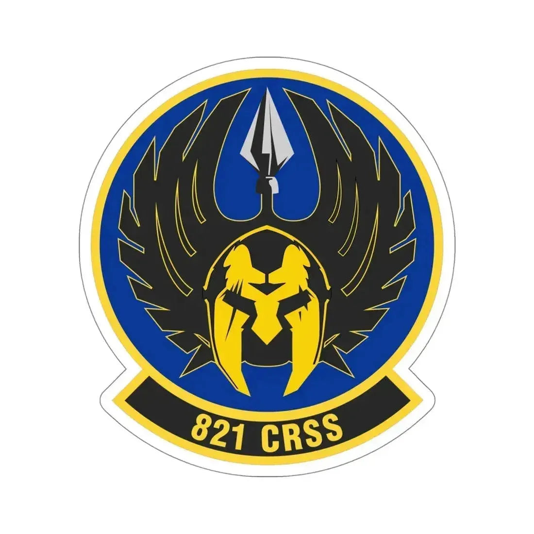 821 Contingency Response Support Sq AMC (U.S. Air Force) STICKER Vinyl Die-Cut Decal 5 Inch - The Sticker Space
