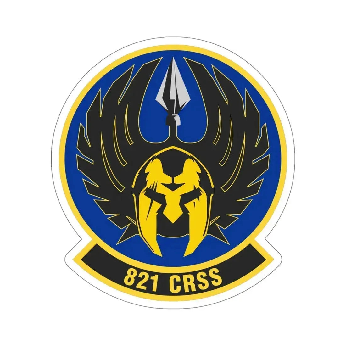 821 Contingency Response Support Sq AMC (U.S. Air Force) STICKER Vinyl Die-Cut Decal 5 Inch - The Sticker Space