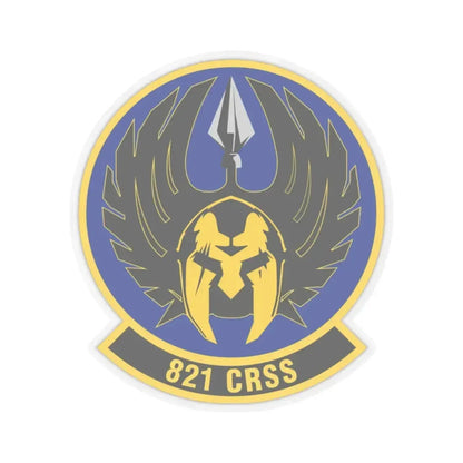 821 Contingency Response Support Sq AMC (U.S. Air Force) STICKER Vinyl Kiss-Cut Decal 2 Inch Transparent - The Sticker Space