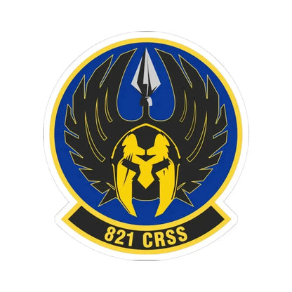 821 Contingency Response Support Sq AMC (U.S. Air Force) STICKER Vinyl Kiss-Cut Decal 3 Inch White - The Sticker Space