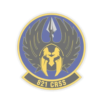 821 Contingency Response Support Sq AMC (U.S. Air Force) STICKER Vinyl Kiss-Cut Decal 4 Inch Transparent - The Sticker Space