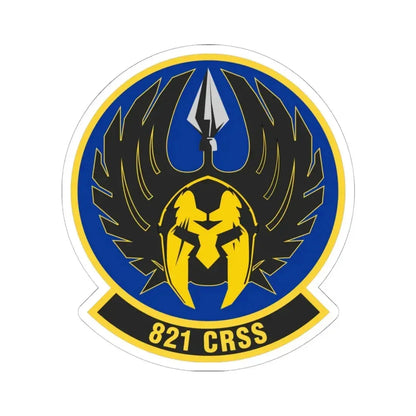 821 Contingency Response Support Sq AMC (U.S. Air Force) STICKER Vinyl Kiss-Cut Decal 6 Inch White - The Sticker Space