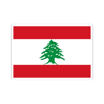 Flag of Lebanon (Lebanon) STICKER Vinyl Kiss-Cut Decal