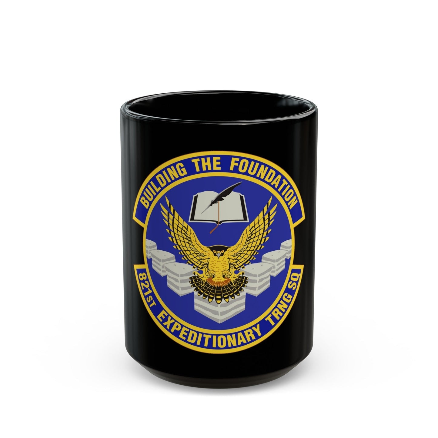 821st Expeditionary Training Squadron (U.S. Air Force) Black Coffee Mug-15oz-The Sticker Space