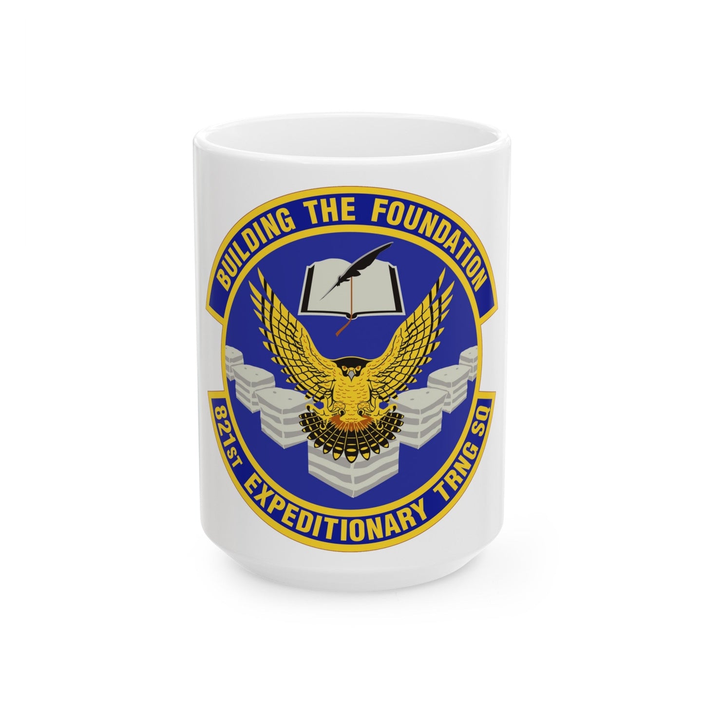 821st Expeditionary Training Squadron (U.S. Air Force) White Coffee Mug-15oz-The Sticker Space
