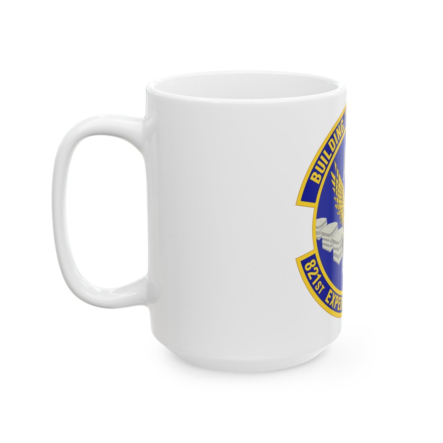 821st Expeditionary Training Squadron (U.S. Air Force) White Coffee Mug-The Sticker Space