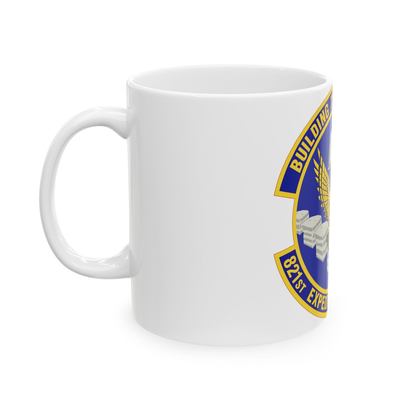 821st Expeditionary Training Squadron (U.S. Air Force) White Coffee Mug-The Sticker Space