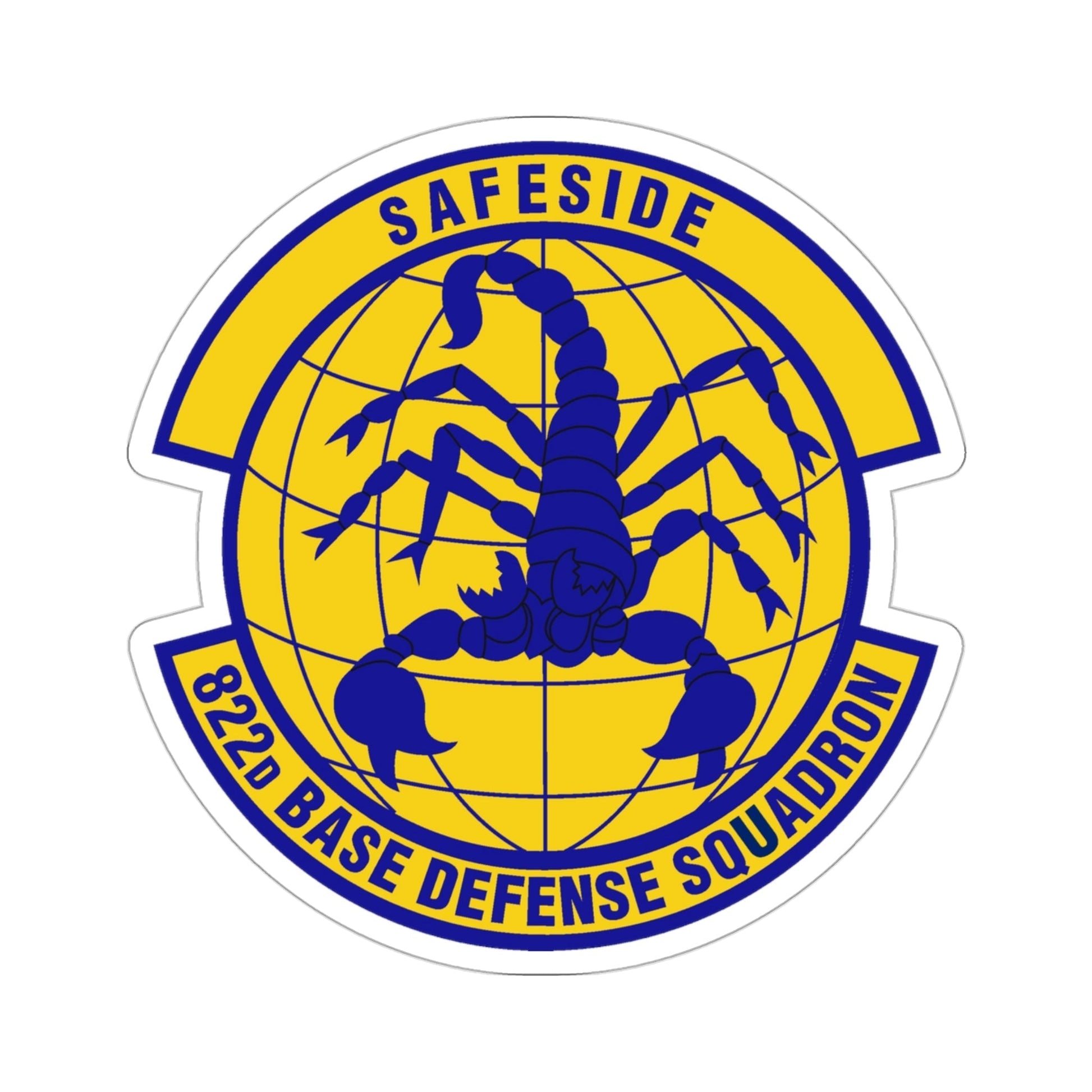 822 Base Defense Squadron ACC (U.S. Air Force) STICKER Vinyl Die-Cut Decal-3 Inch-The Sticker Space