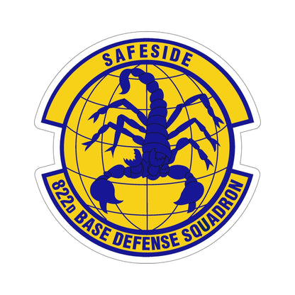 822 Base Defense Squadron ACC (U.S. Air Force) STICKER Vinyl Die-Cut Decal-6 Inch-The Sticker Space