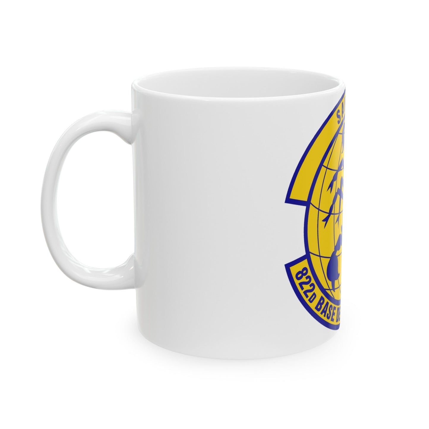 822 Base Defense Squadron ACC (U.S. Air Force) White Coffee Mug-The Sticker Space