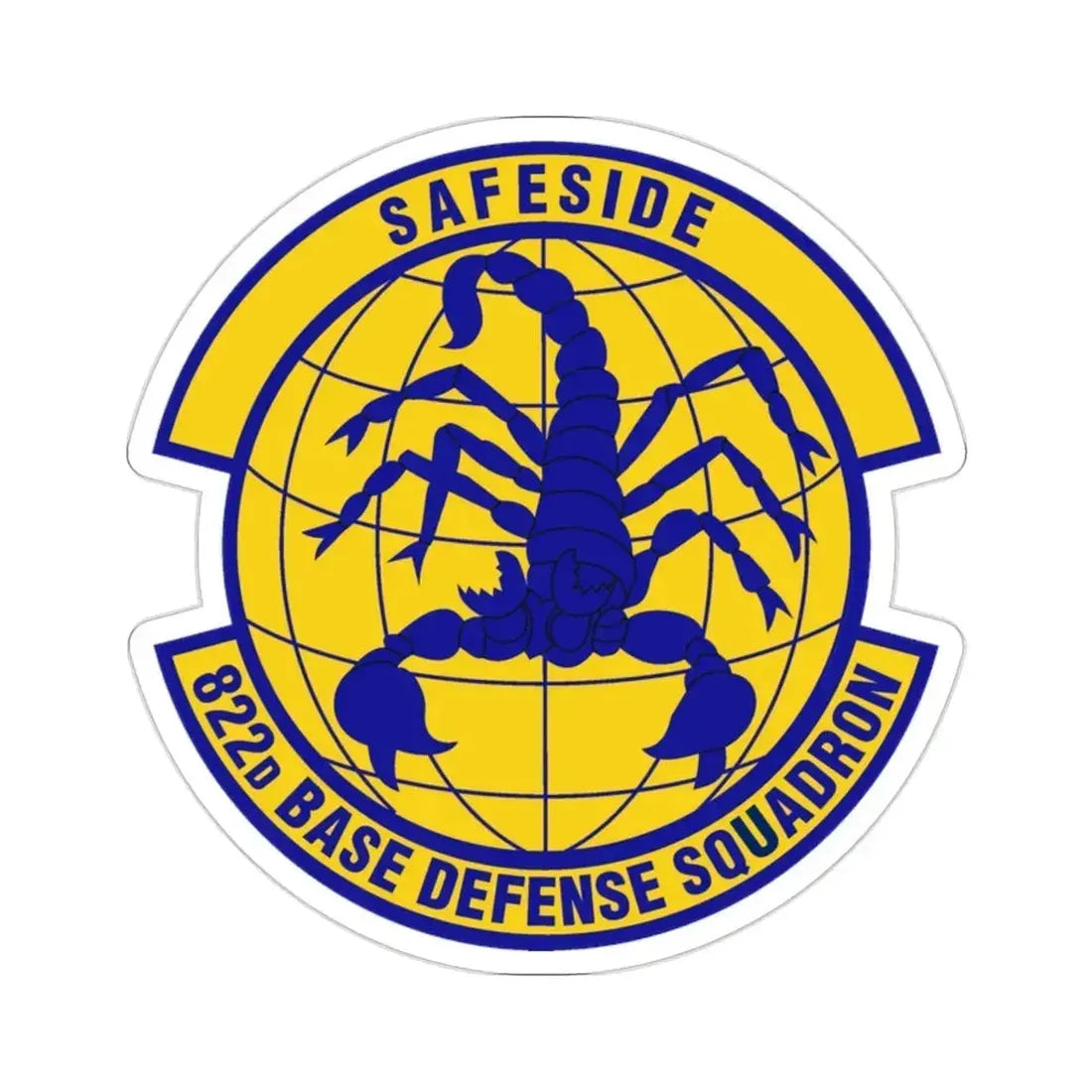 822 Base Defense Squadron ACC (U.S. Air Force) STICKER Vinyl Die-Cut Decal 2 Inch - The Sticker Space