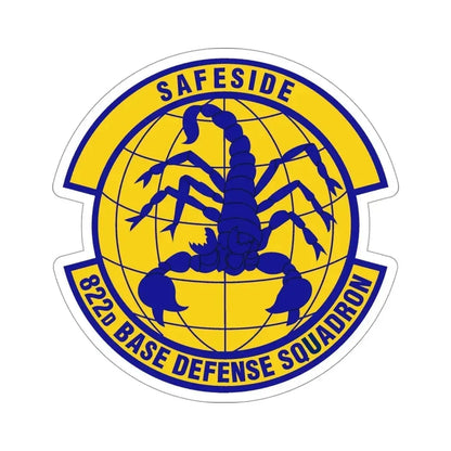 822 Base Defense Squadron ACC (U.S. Air Force) STICKER Vinyl Die-Cut Decal 4 Inch - The Sticker Space