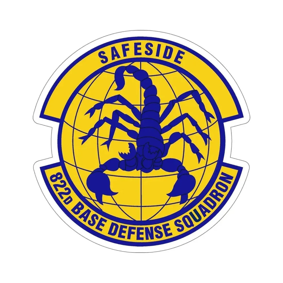 822 Base Defense Squadron ACC (U.S. Air Force) STICKER Vinyl Die-Cut Decal - The Sticker Space