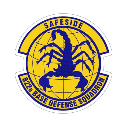 822 Base Defense Squadron ACC (U.S. Air Force) STICKER Vinyl Die-Cut Decal - The Sticker Space