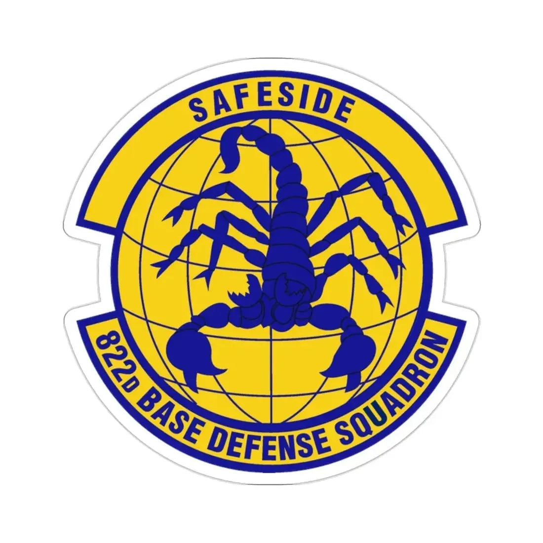 822 Base Defense Squadron ACC (U.S. Air Force) STICKER Vinyl Die-Cut Decal - The Sticker Space