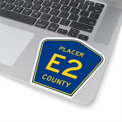 Placer County E2 (California) (Road Sign) STICKER Vinyl Kiss-Cut Decal