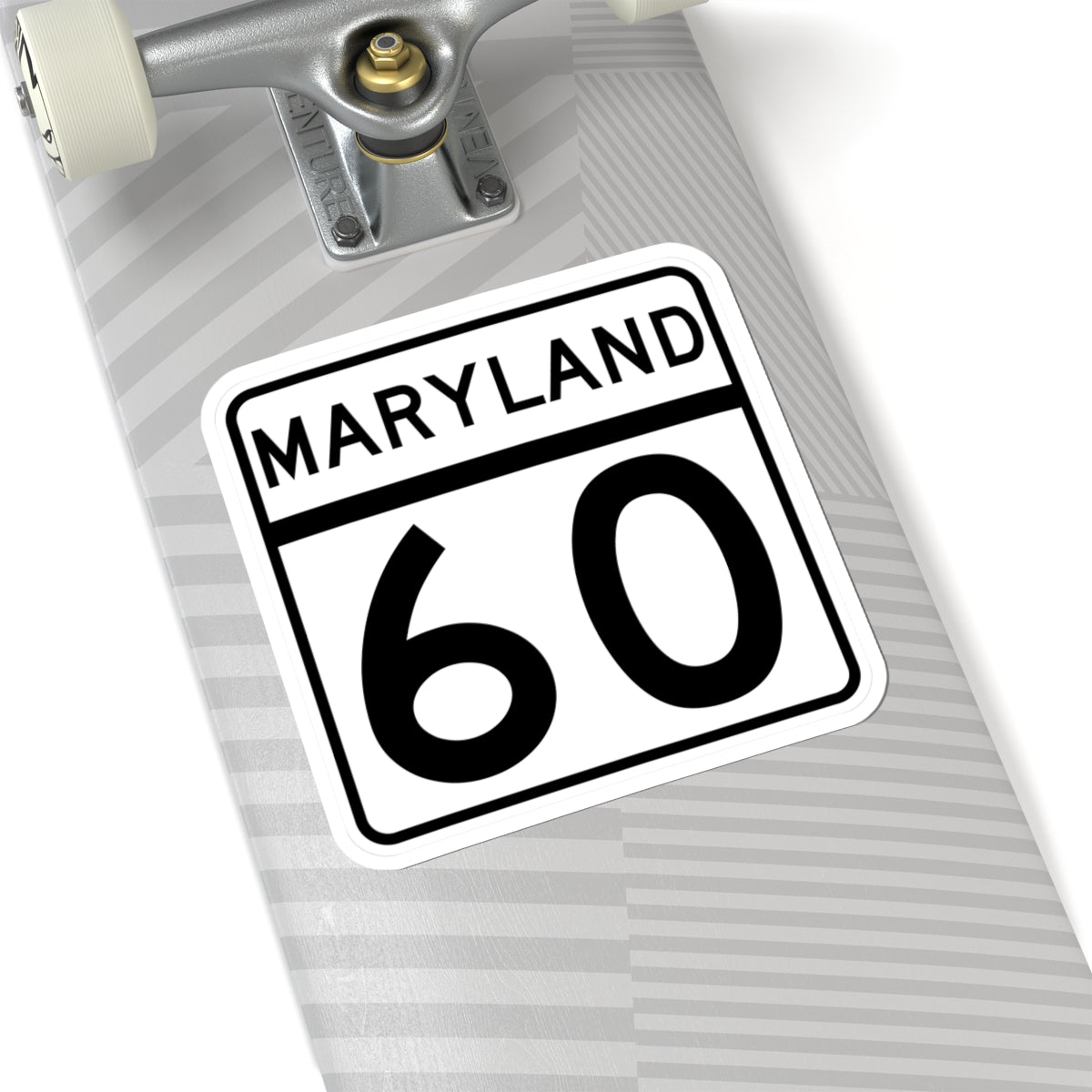 MD Route 60 (Maryland) (Road Sign) STICKER Vinyl Kiss-Cut Decal