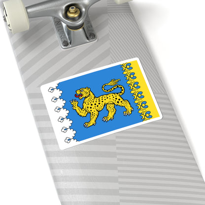 Proposed flag of Pskov Oblast (Russia) STICKER Vinyl Kiss-Cut Decal