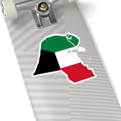 Kuwait-Flagmap (Kuwait) STICKER Vinyl Kiss-Cut Decal