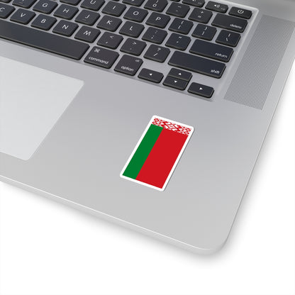 Flag of Belarus vertical (Belarus) STICKER Vinyl Kiss-Cut Decal