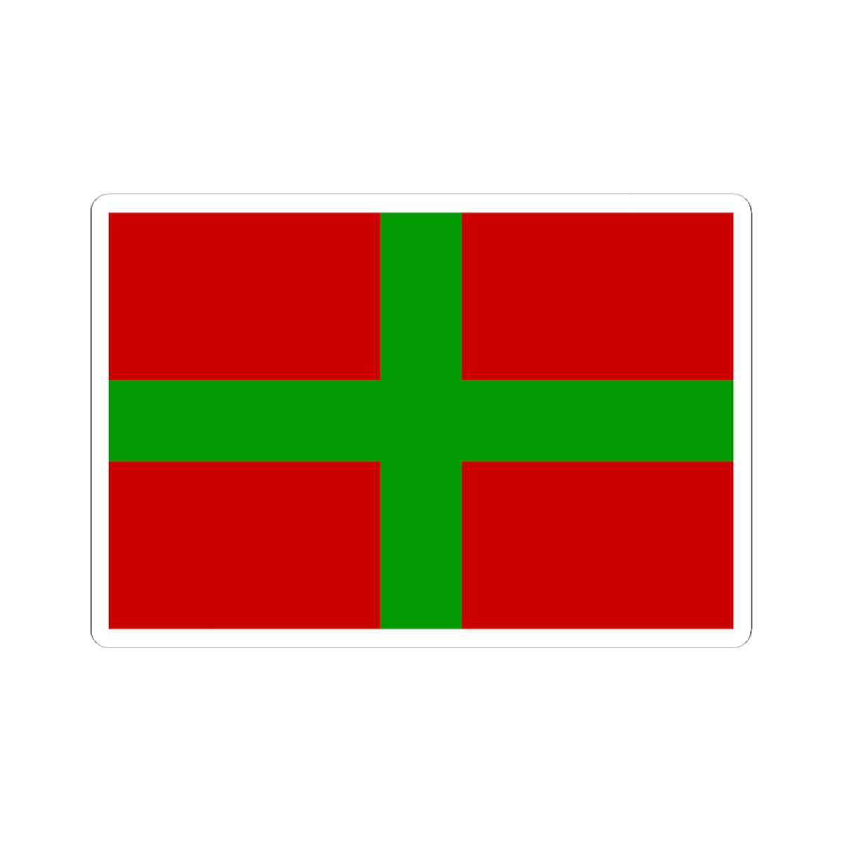 Deir El Qamar Flag (Lebanon) STICKER Vinyl Kiss-Cut Decal