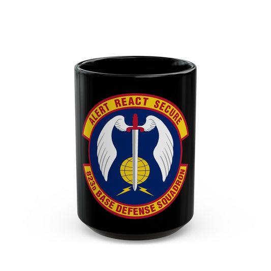 823 Base Defense Squadron ACC (U.S. Air Force) Black Coffee Mug-15oz-The Sticker Space