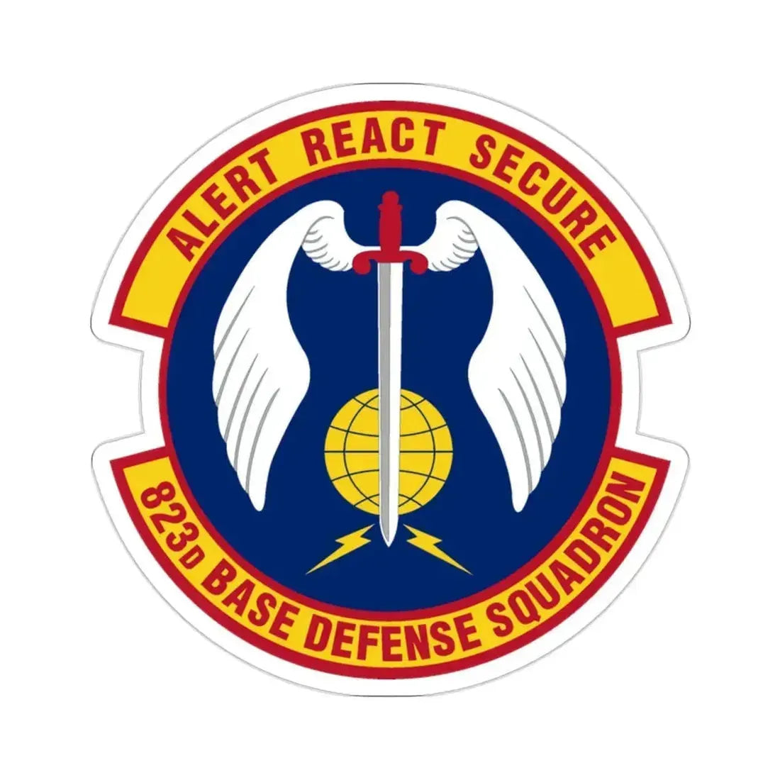 823 Base Defense Squadron ACC (U.S. Air Force) STICKER Vinyl Die-Cut Decal 2 Inch - The Sticker Space