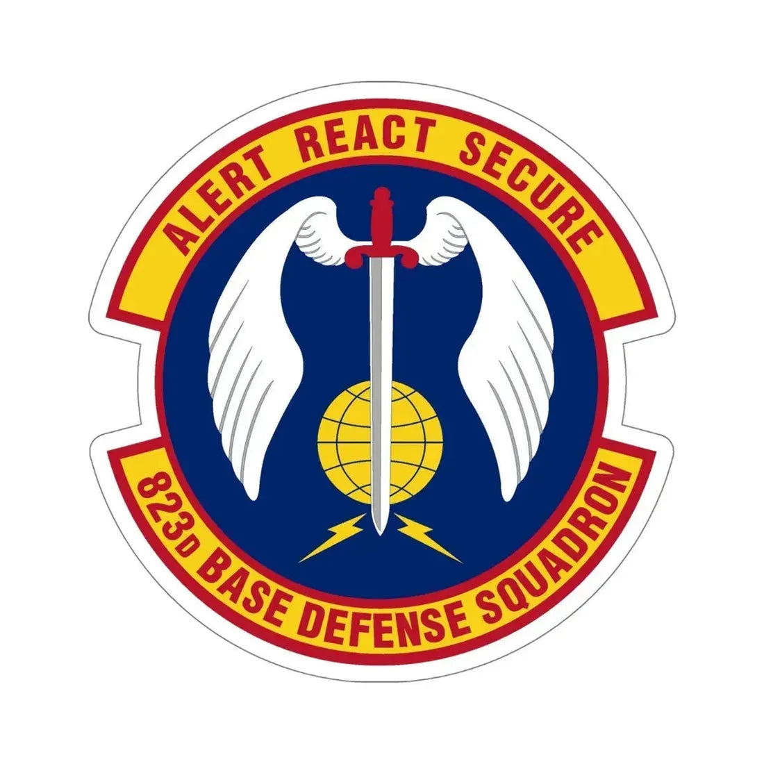 823 Base Defense Squadron ACC (U.S. Air Force) STICKER Vinyl Die-Cut Decal - The Sticker Space