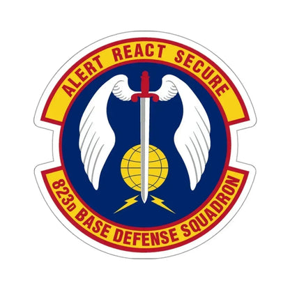 823 Base Defense Squadron ACC (U.S. Air Force) STICKER Vinyl Kiss-Cut Decal 3 Inch White - The Sticker Space