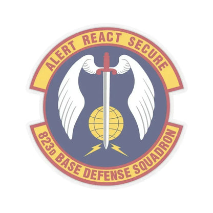 823 Base Defense Squadron ACC (U.S. Air Force) STICKER Vinyl Kiss-Cut Decal 6 Inch Transparent - The Sticker Space