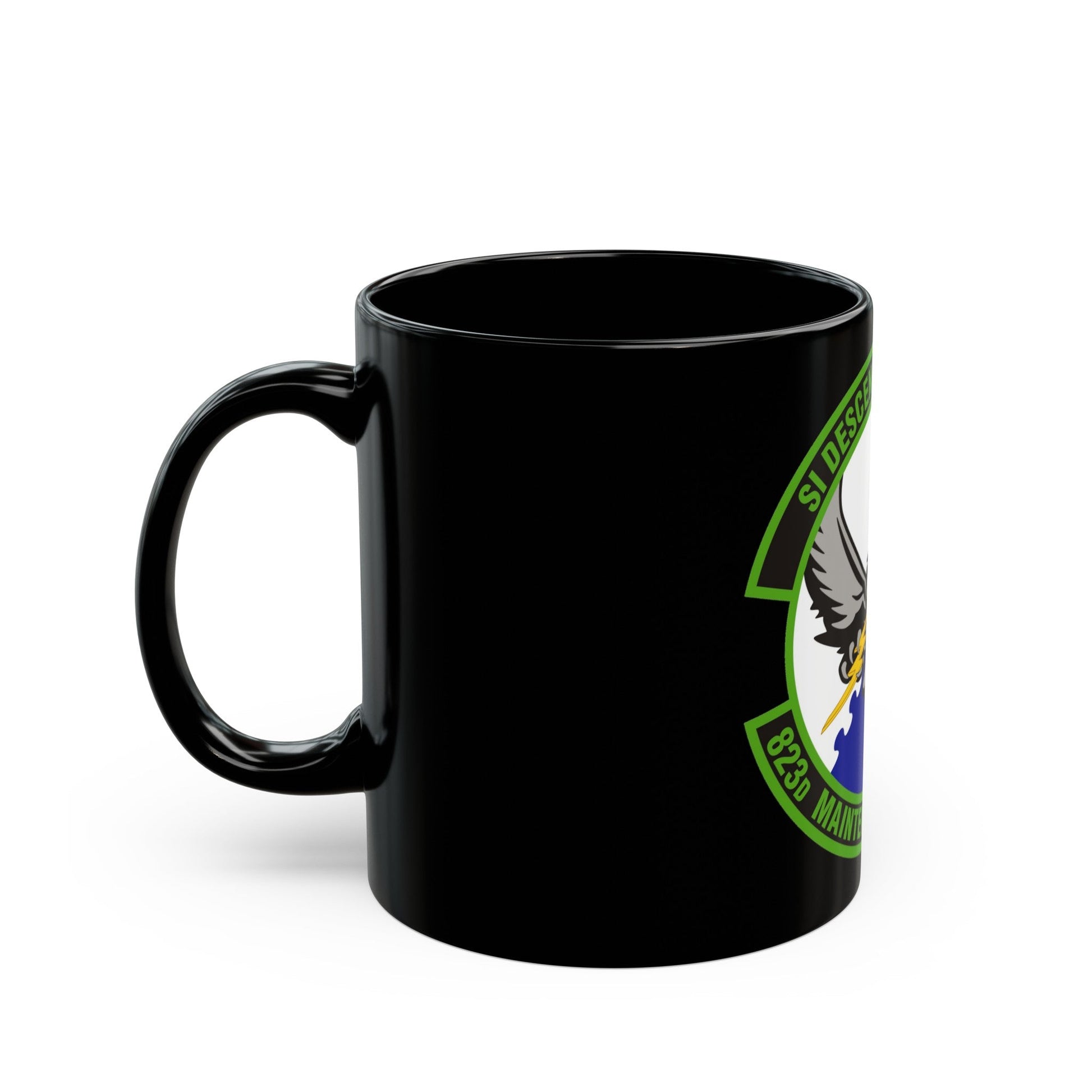 823 Maintenance Squadron (U.S. Air Force) Black Coffee Mug-The Sticker Space