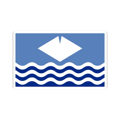 Flag of the Isle of Wight (England) STICKER Vinyl Kiss-Cut Decal
