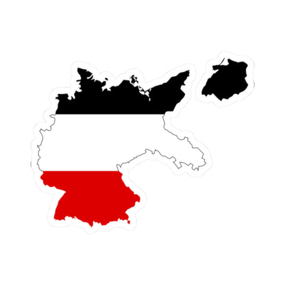 Flag map of Germany 1933 (Germany) STICKER Vinyl Kiss-Cut Decal
