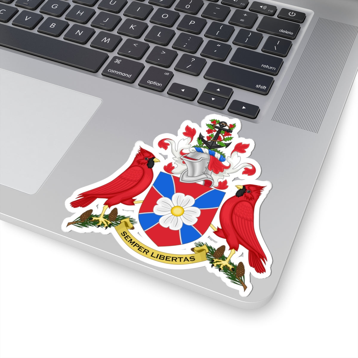 Arms of Prince George County Virginia (United States) (Coat of Arms) STICKER Vinyl Kiss-Cut Decal