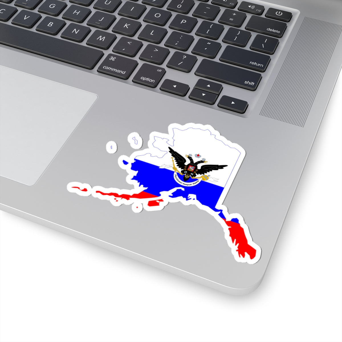 Flag-map of the Russian-American Company (Russia) STICKER Vinyl Kiss-Cut Decal